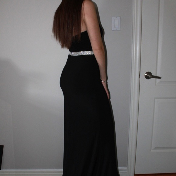 Blush Prom black strapless gown - Picture 4 of 4